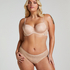 Angie Padded Underwired Bra, Beige