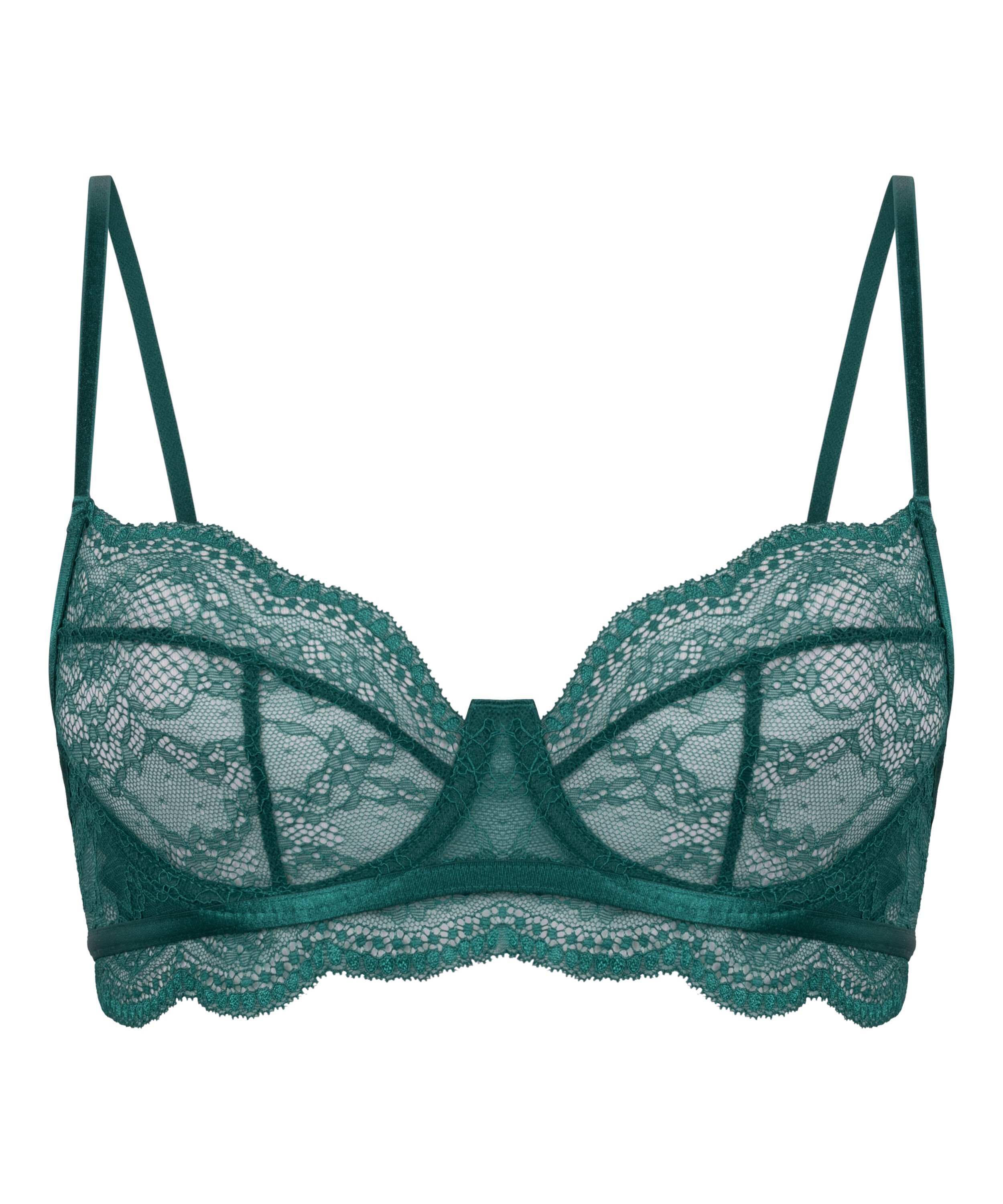 Isabelle Non-Padded Underwired Bra, Green