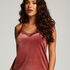 Velours Lace Cami Top, Pink