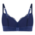 Lace & Shine Padded Underwired Bra, Blue