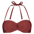 Cali Padded Strapless Underwired Bikini Top Cup E+ Doutzen, Red