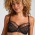 Non-Padded Underwired Bra Iris, Black