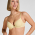 Plunge Padded Underwired Bra, Yellow