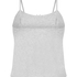 Pointelle Pyjama Top, Gray