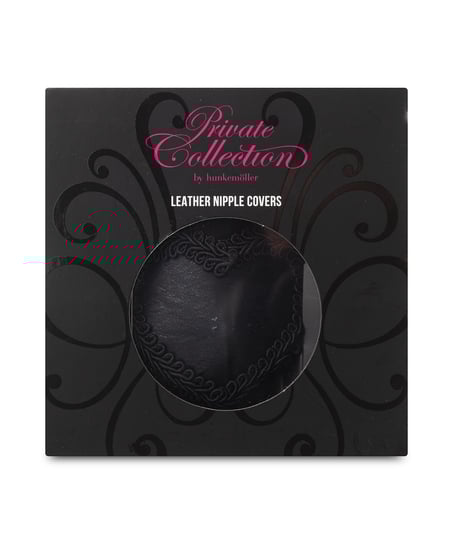 Leather Nipple Covers, Grey