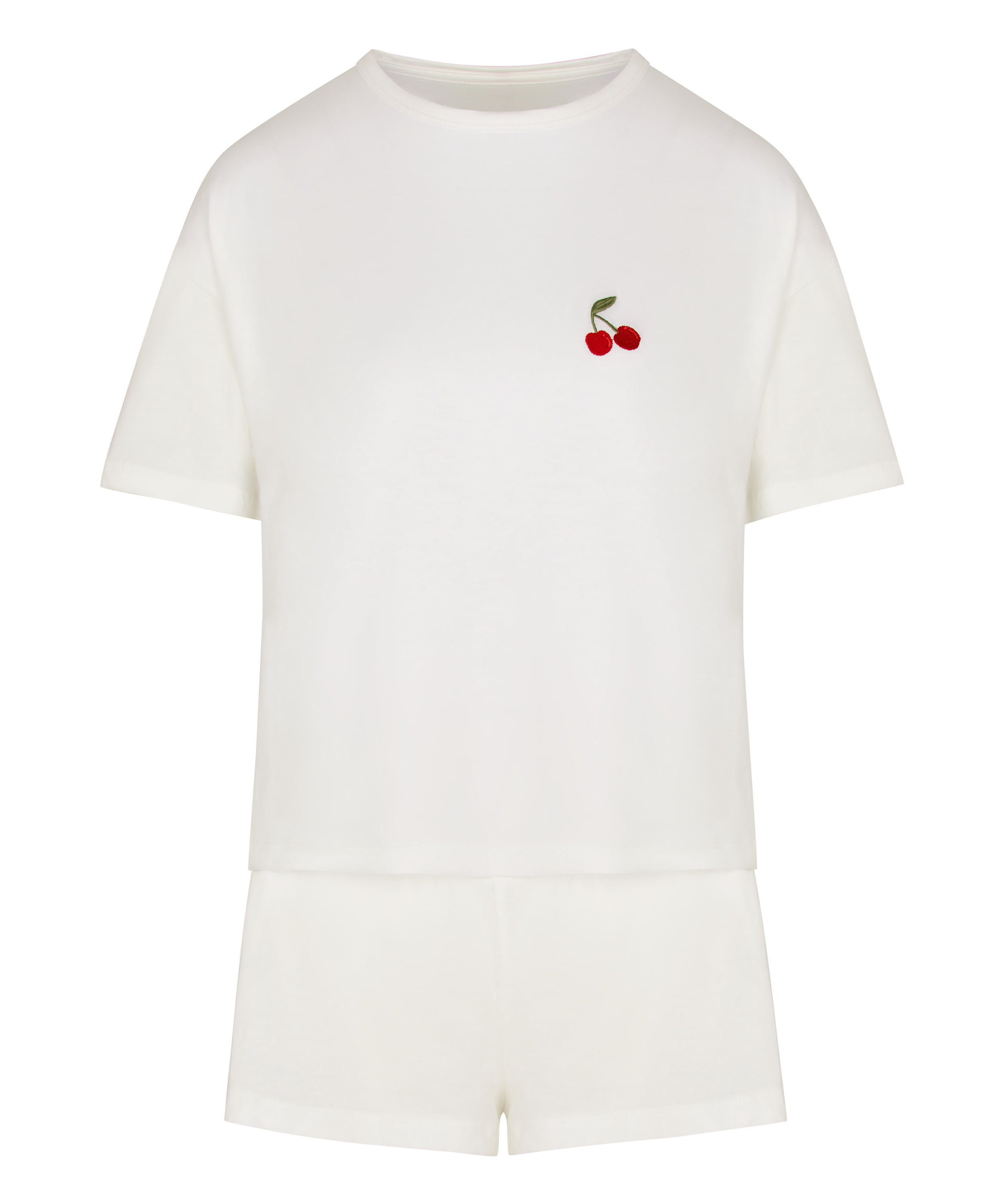 Pyjamaset Cotton, White, main