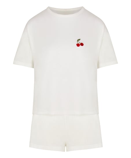 Pyjamaset Cotton, White