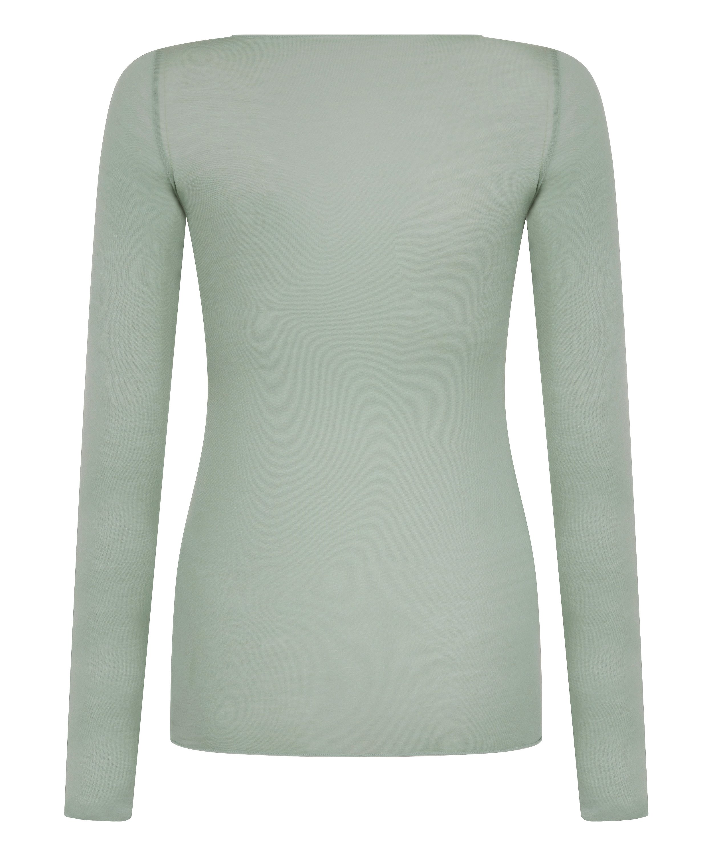 super soft Boatneck shirt with Cashmere, Green, main