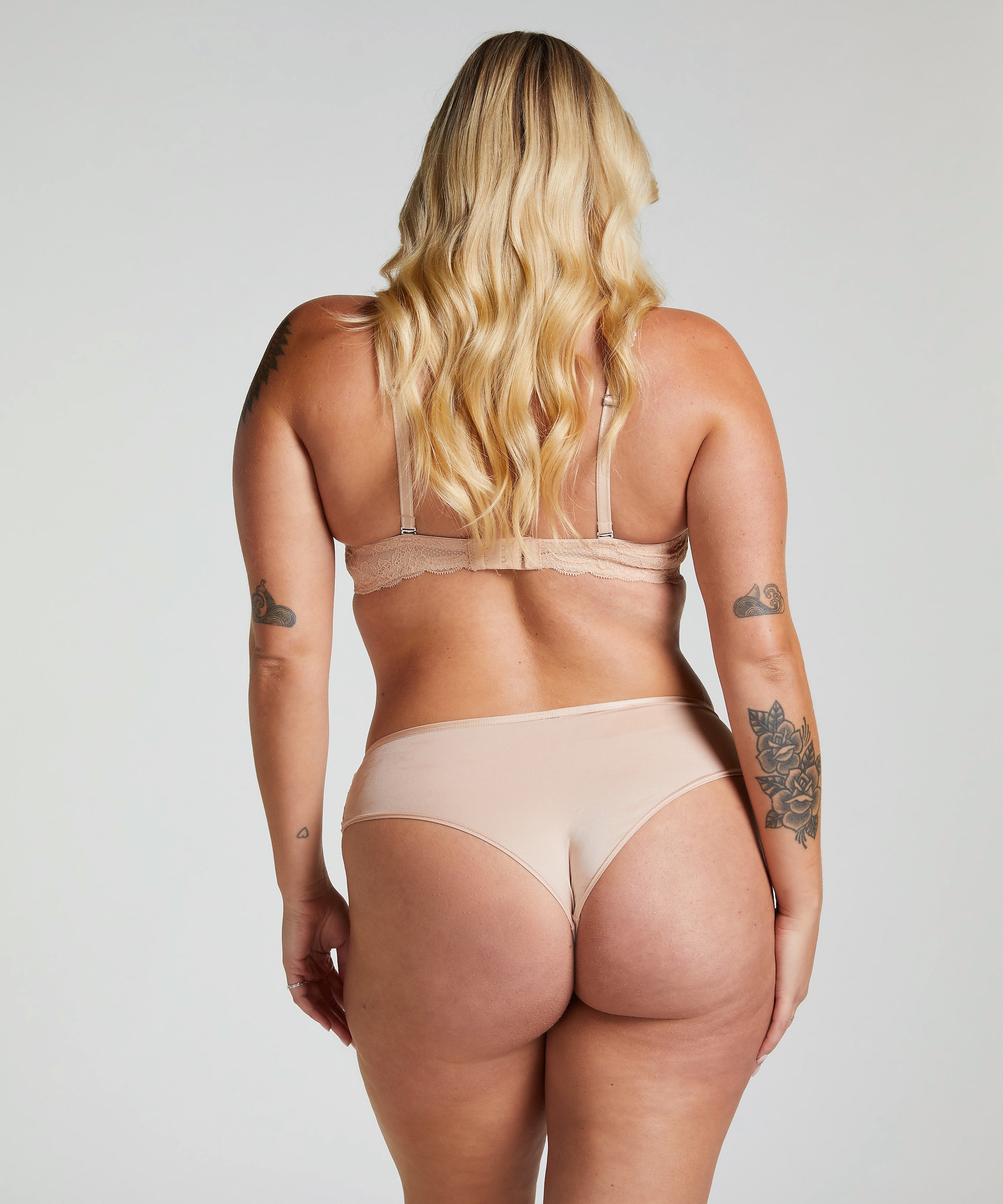 Angie Padded Underwired Bra, Beige, main