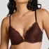 Marine Padded Push-Up Underwired Bra, Brown