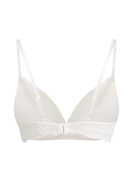 Marine Padded Push-Up Underwired Bra, White