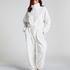 Fleece Onesie, White