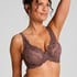 Diva Non-Padded Underwired Bra, Brown