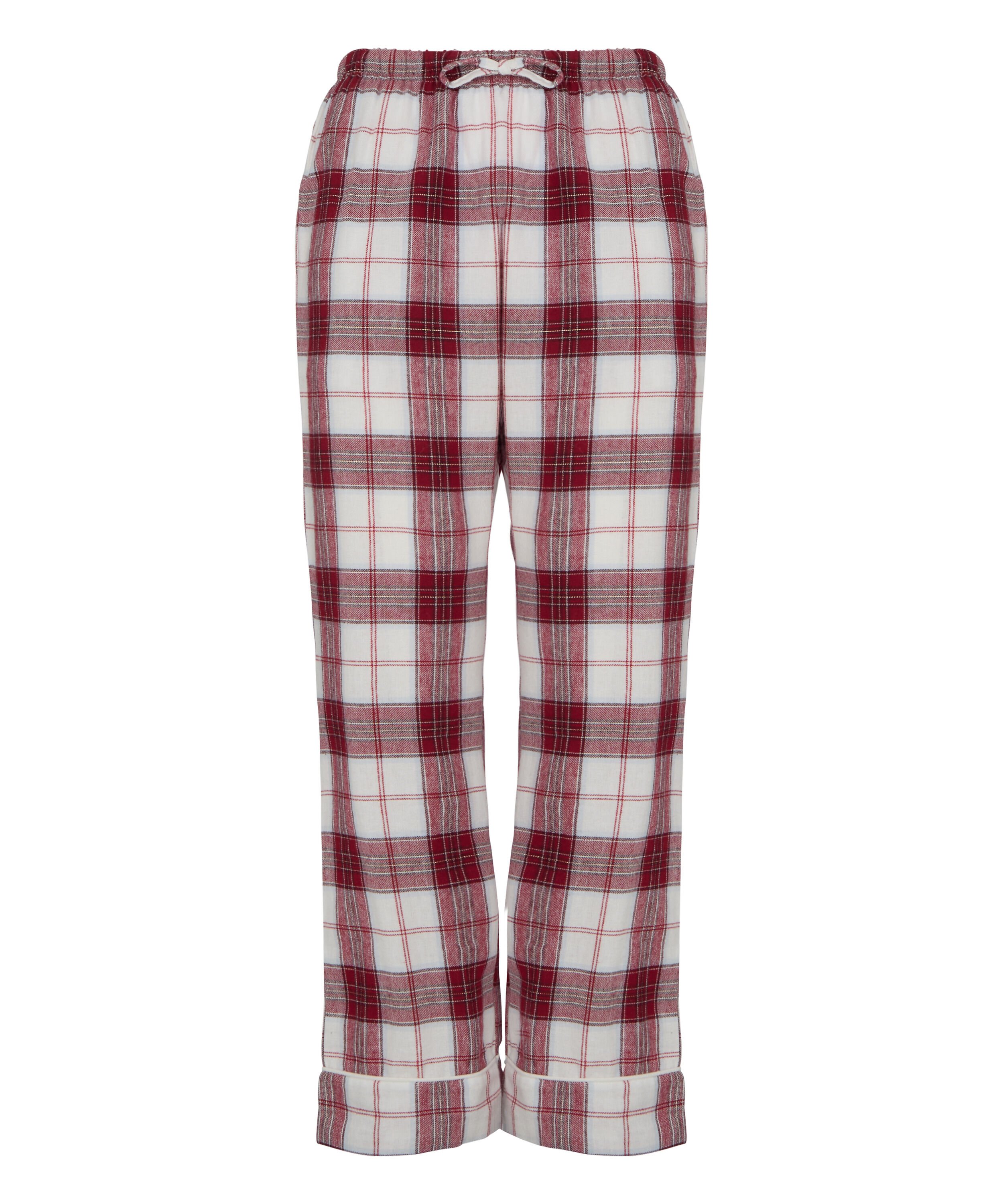 Flannel Pyjama Pants, White