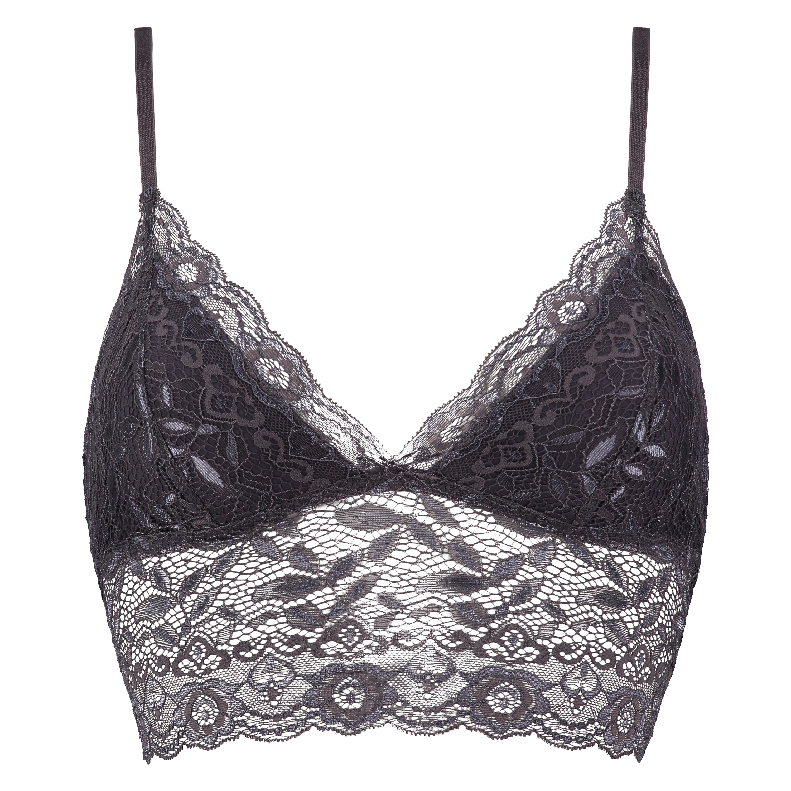 Bralette longline Fancy, Gray, main