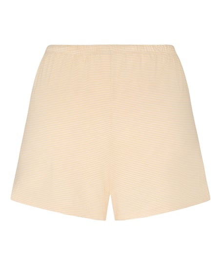 Pyjama Short Striped Jersey, Yellow