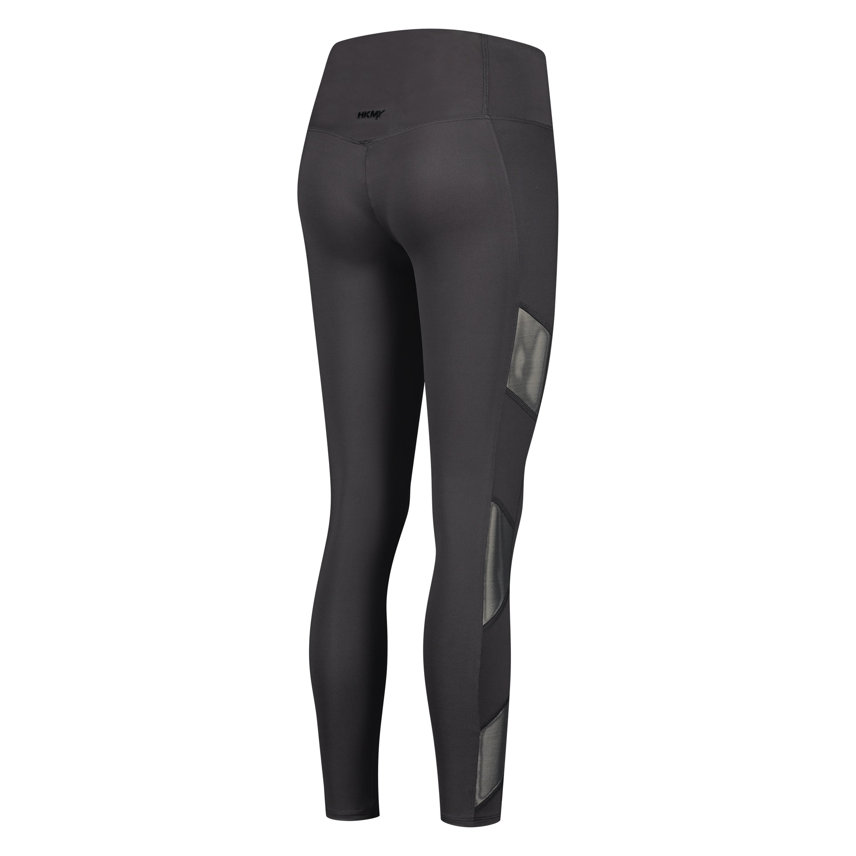 HKMX High waisted sport legging mesh, Black, main