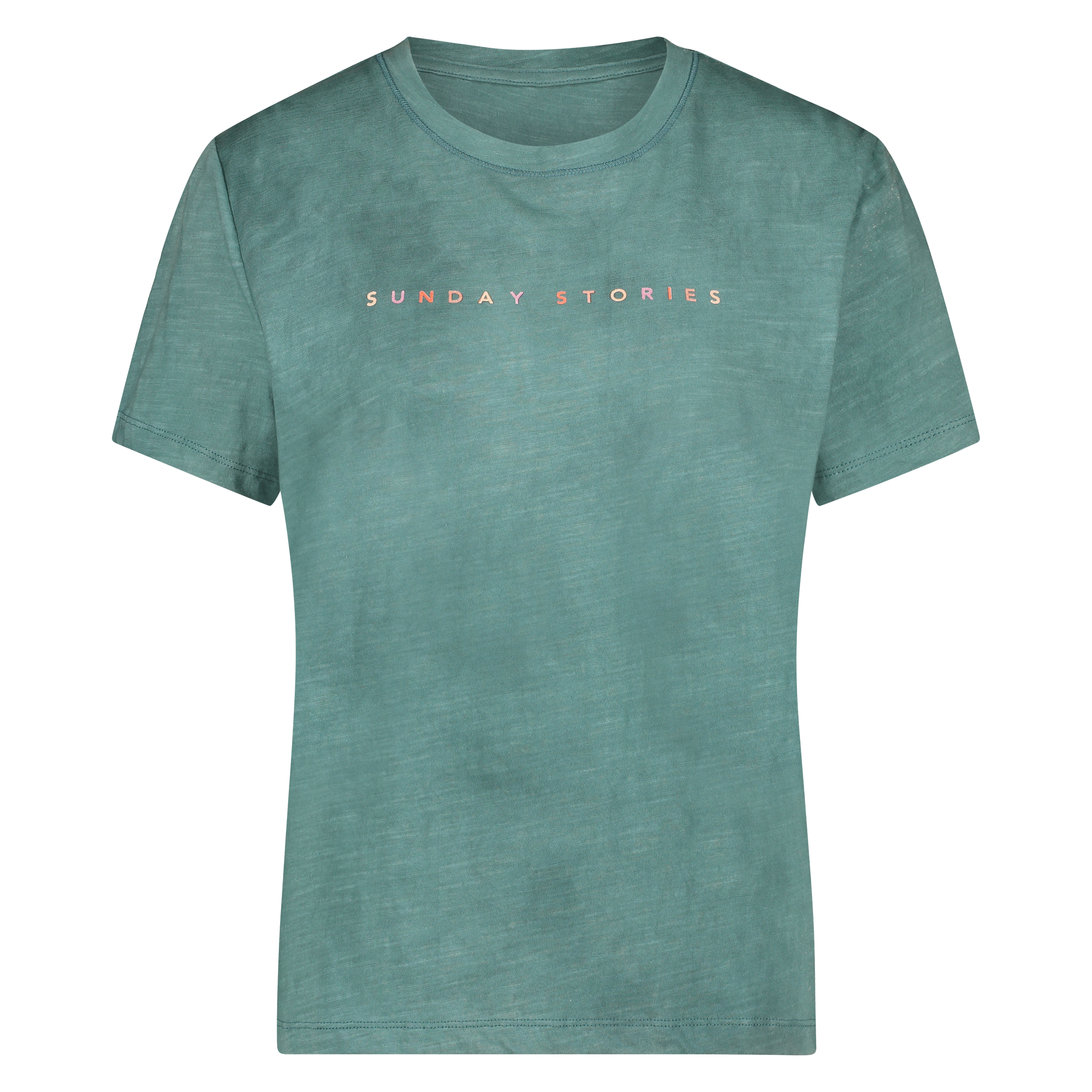 Short-Sleeved Pyjama Top, Green, main