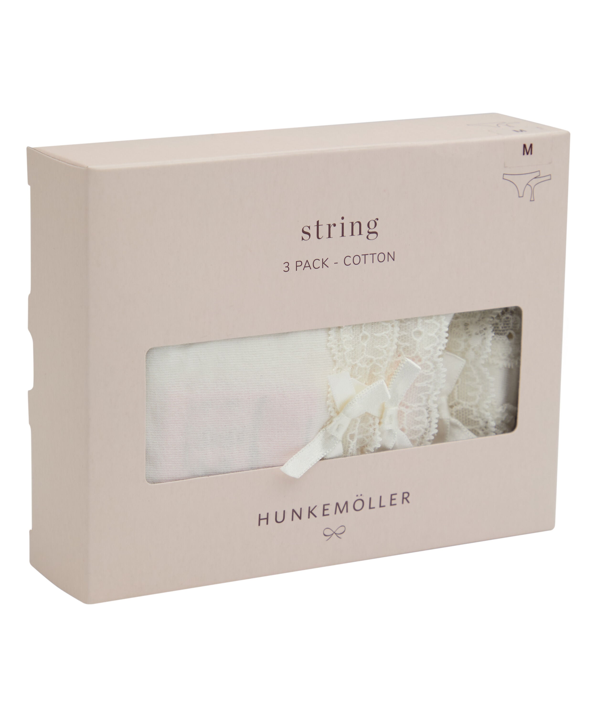 Multipack Cotton Thong, White