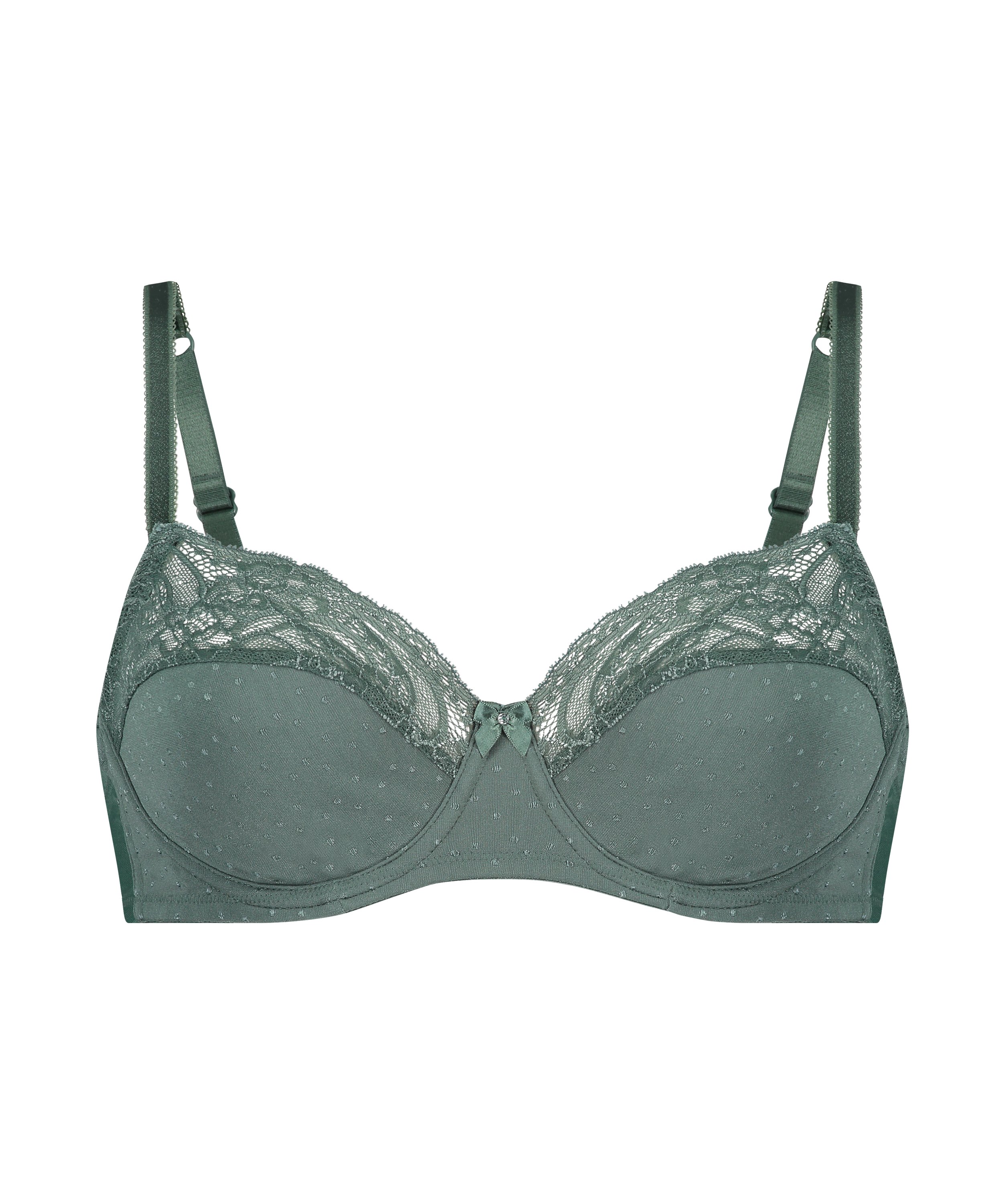 Sophie Non-Padded Underwired Bra, Green, main
