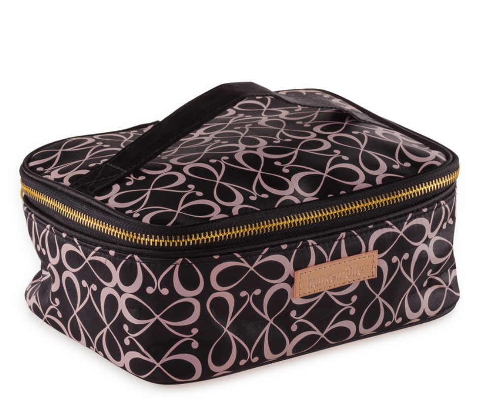 Satin Vanity case Midi, Pink, main