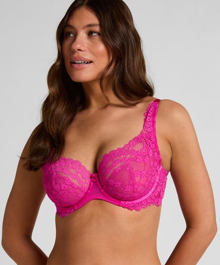 Daisy Non-Padded Underwired Bra, Pink