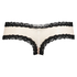 V-shaped Brazilian knickers mesh, Black