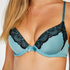 Gina Padded Underwired Bra, Green