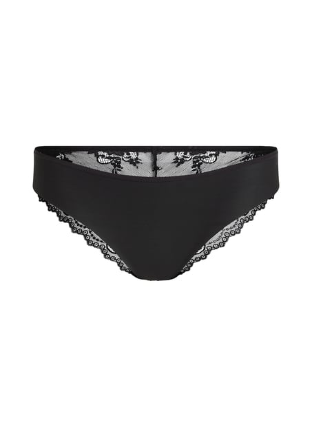 Invisible Lace Back Brazilian, Black