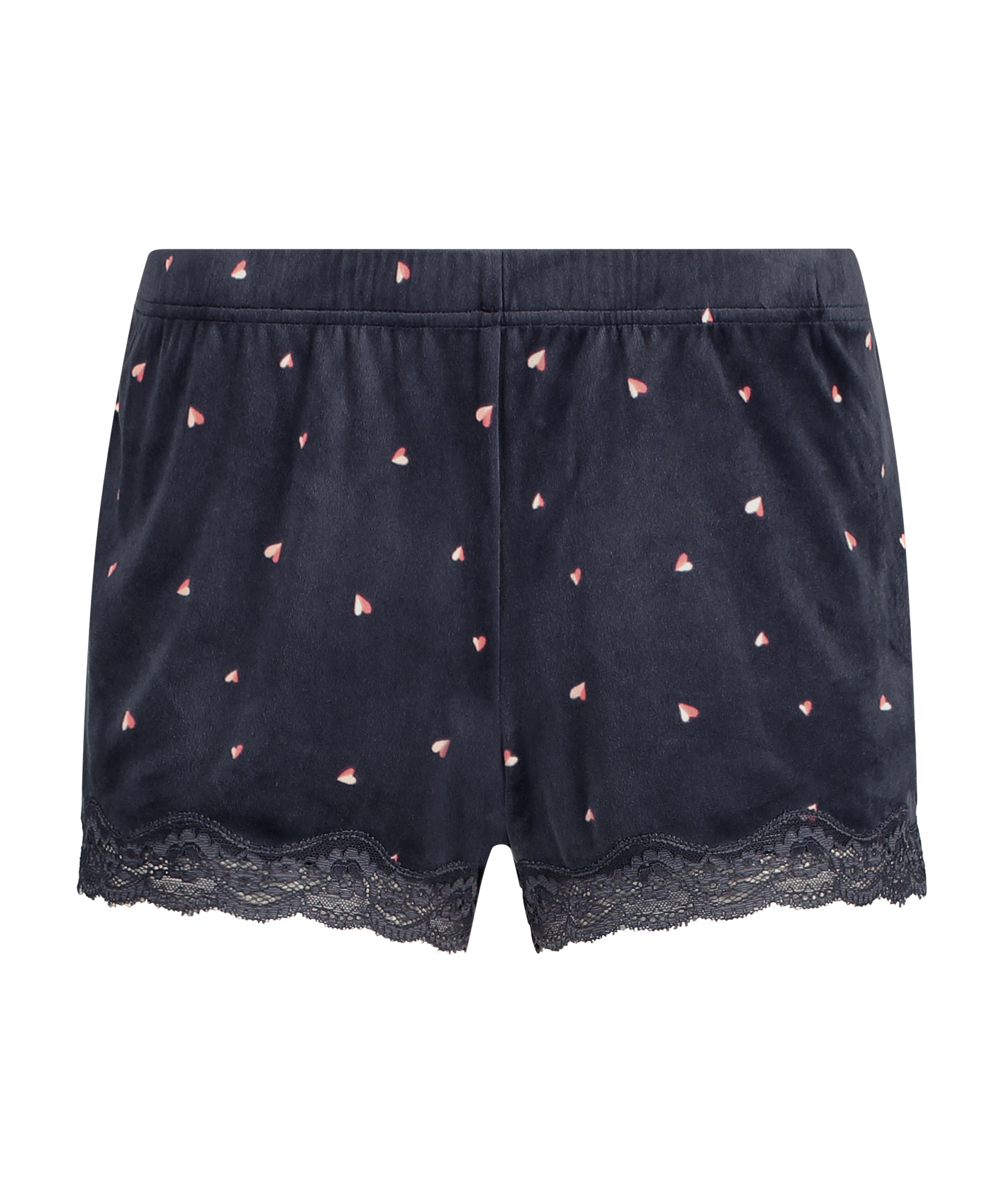 Velvet hearts shorts, Gray, main