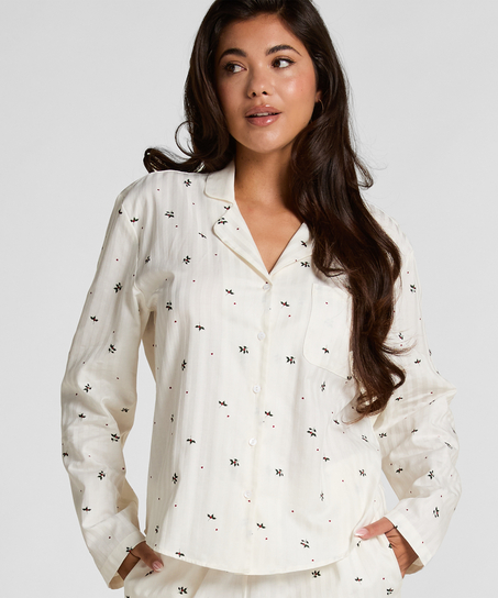 Jacquard Jacket Longsleeve, White