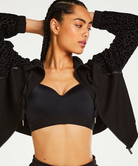 HKMX Leopard Jacket, Black