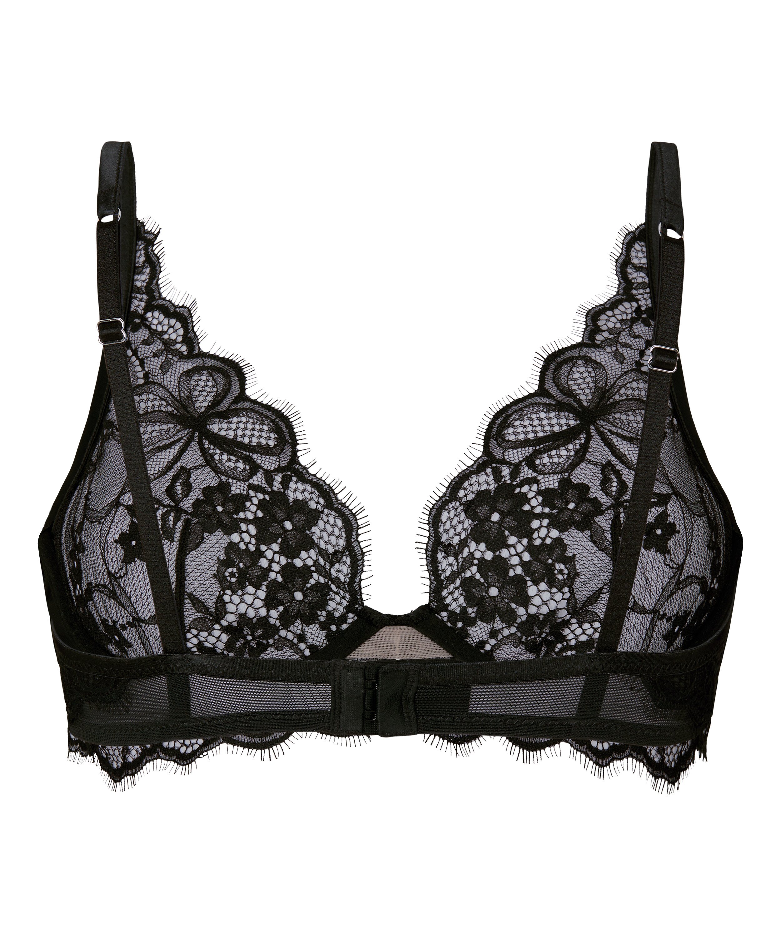 Non-Padded Underwired Bra Prina, Black, main