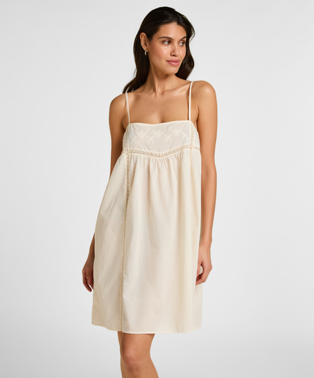 Slipdress Embroidery , White