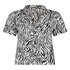 Satin Short-Sleeved Jacket, White