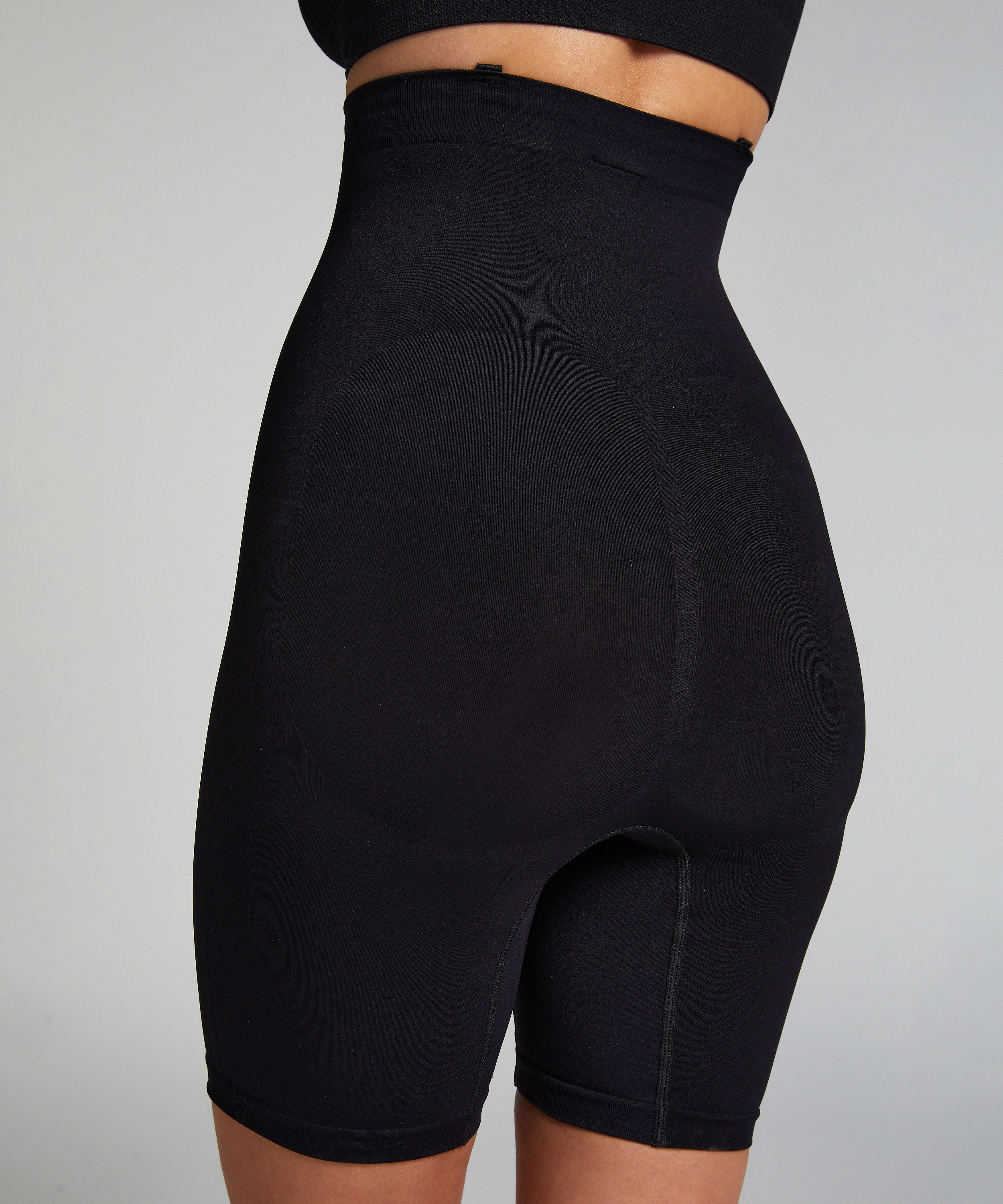 Seamless Enhancing Thigh Slimmer, Black, main