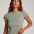 Short Sleeve Cotton Shirt, Green