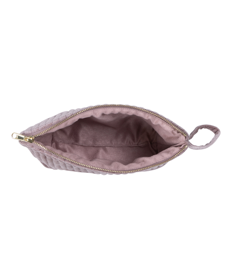 Velour Make-Up Bag Small, Purple