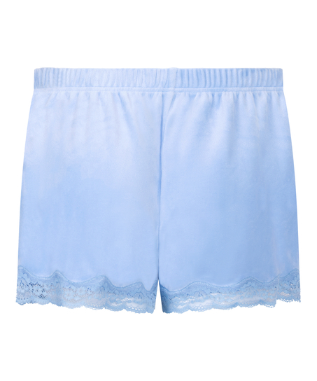 Short Velours Lace, Blue