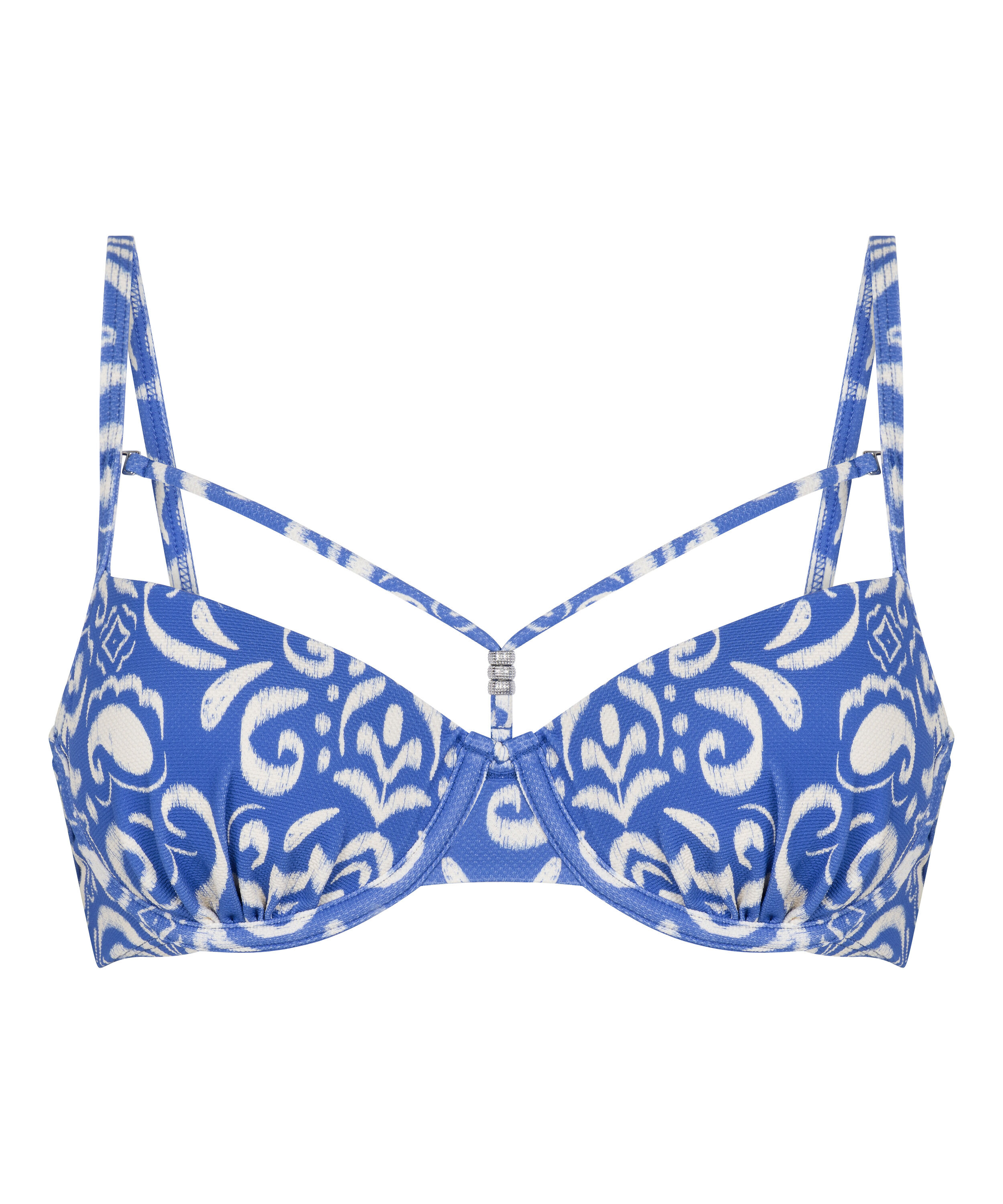 Cancun Padded Bikinitop, Blue