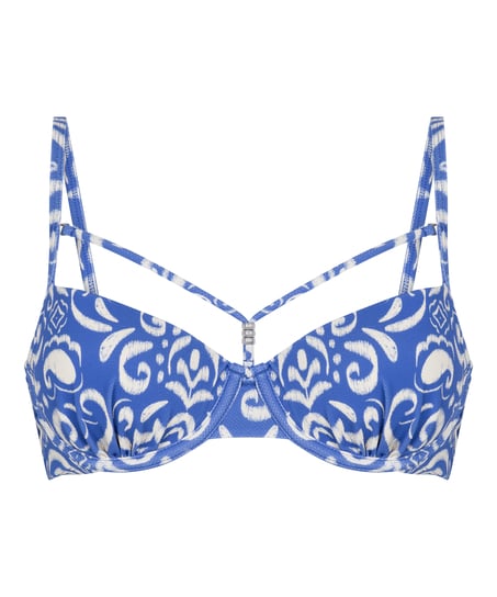 Cancun Padded Bikinitop, Blue