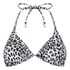 Triangle Bikini Top Leopard, Black