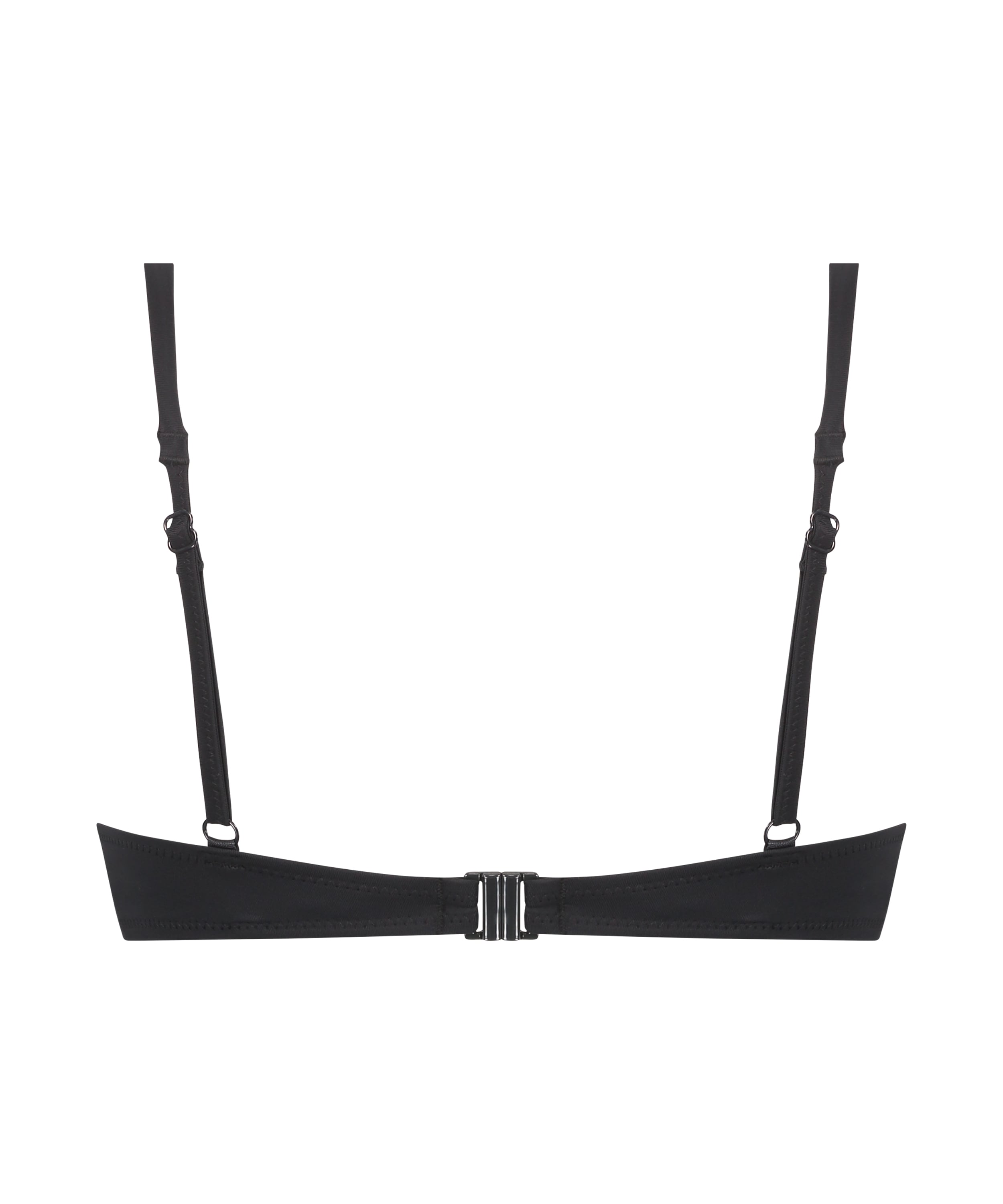 Luxe padded push-up bikini top Cup A - E, Black, main