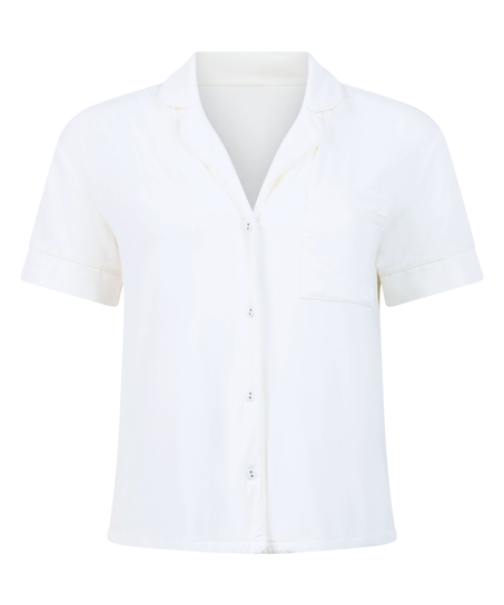 Essential Jersey Short-Sleeved Jacket, White