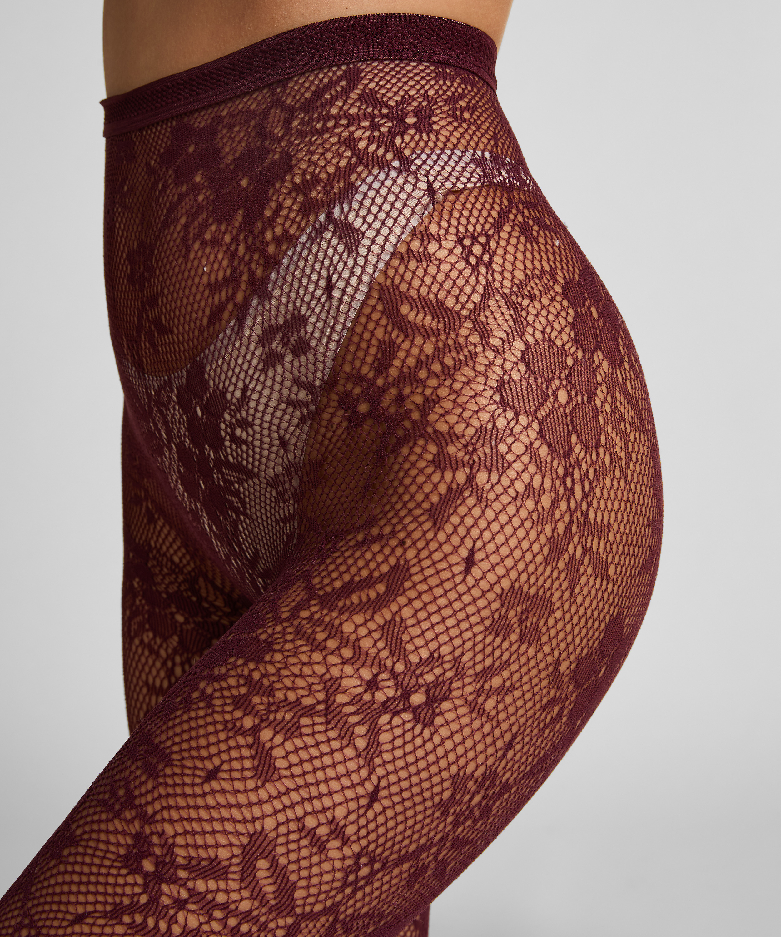 Tights Allover Lace, Purple, main
