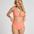 High-Waisted Shaping Bikini Bottom Luxe, Orange