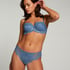 Daisy Padded Strapless Underwired Bra, Blue