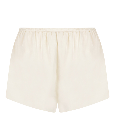 Short Satin Minimal, White