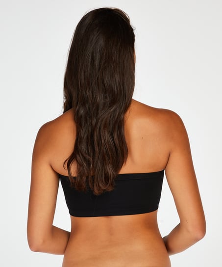 Seamless bandeau top, Black