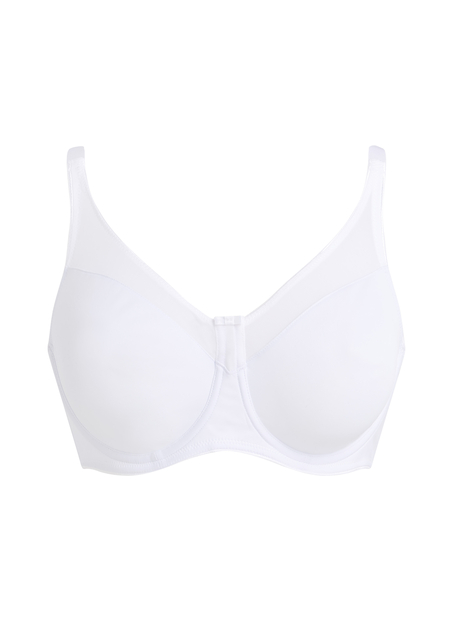 Nina Non-Padded Underwired Minimizer Bra, White